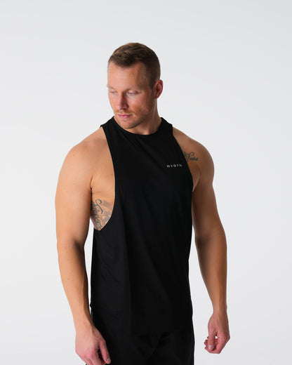 Men Black Tech Edge Tank | NVGTN