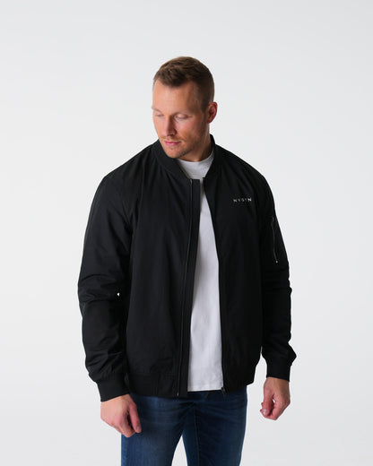 Men Black Bomber Jacket | NVGTN