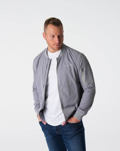 Men Grey Bomber Jacket | NVGTN