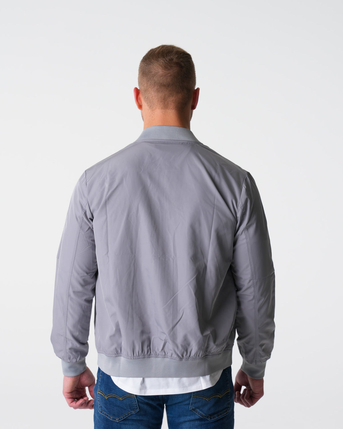 Men Grey Bomber Jacket | NVGTN