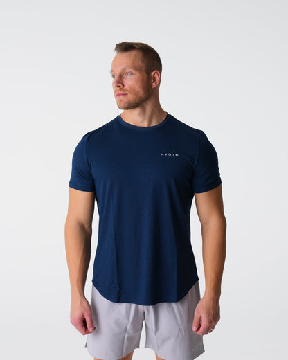 Men Navy Pulse Fitted Tee | NVGTN
