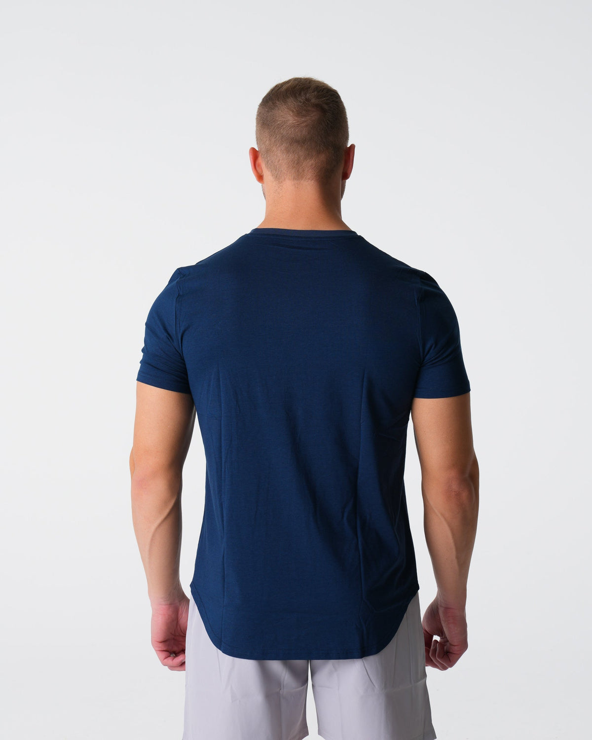 Men Navy Pulse Fitted Tee | NVGTN