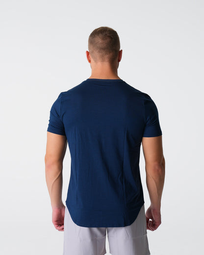 Men Navy Pulse Fitted Tee | NVGTN