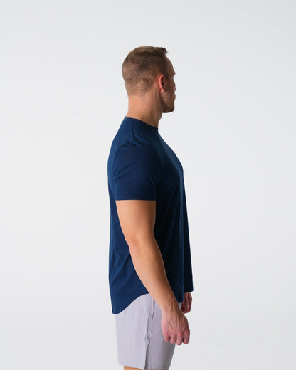 Men Navy Pulse Fitted Tee | NVGTN