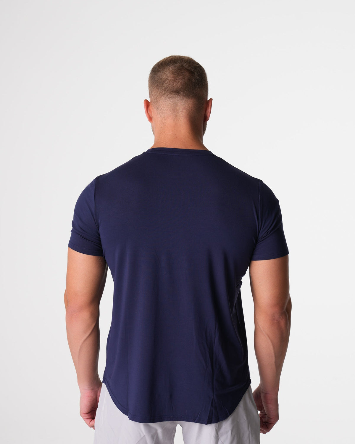 Men Navy Tech Fitted Tee | NVGTN