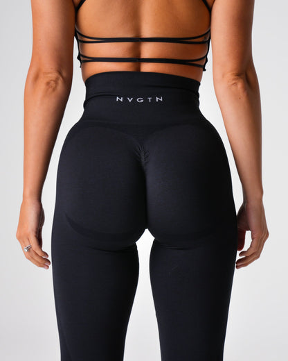 Women Black Contour 2.0 Seamless Leggings | NVGTN