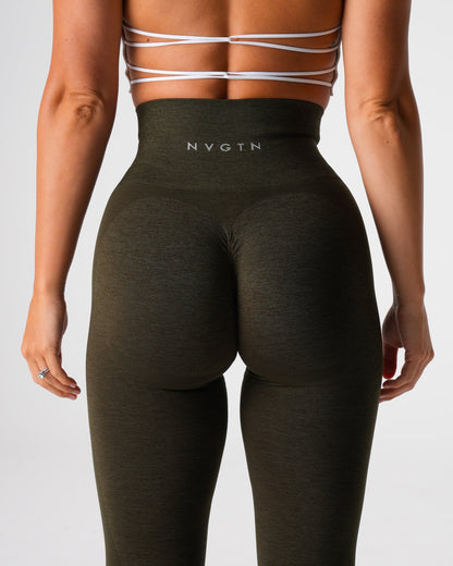 Women Olive Contour 2.0 Seamless Leggings | NVGTN
