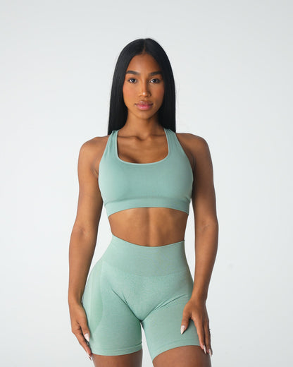 Women Sage Green Inspire Seamless Bra | NVGTN