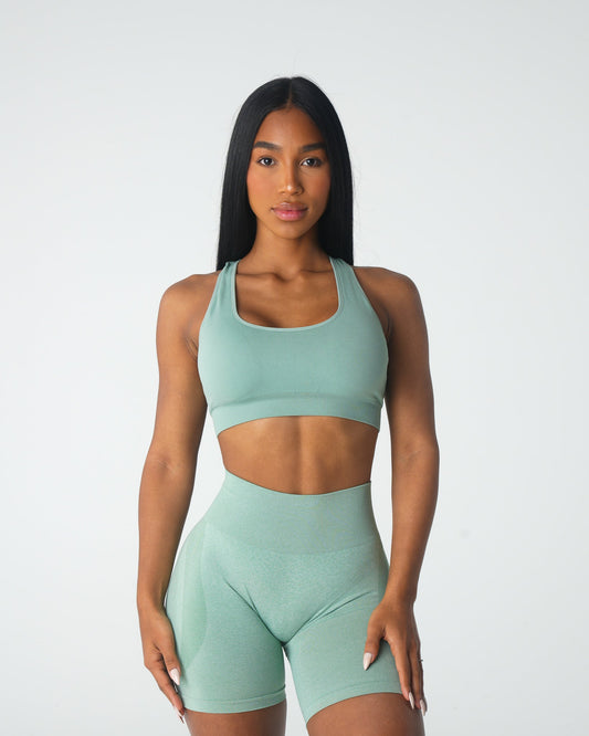 Women Sage Green Inspire Seamless Bra | NVGTN