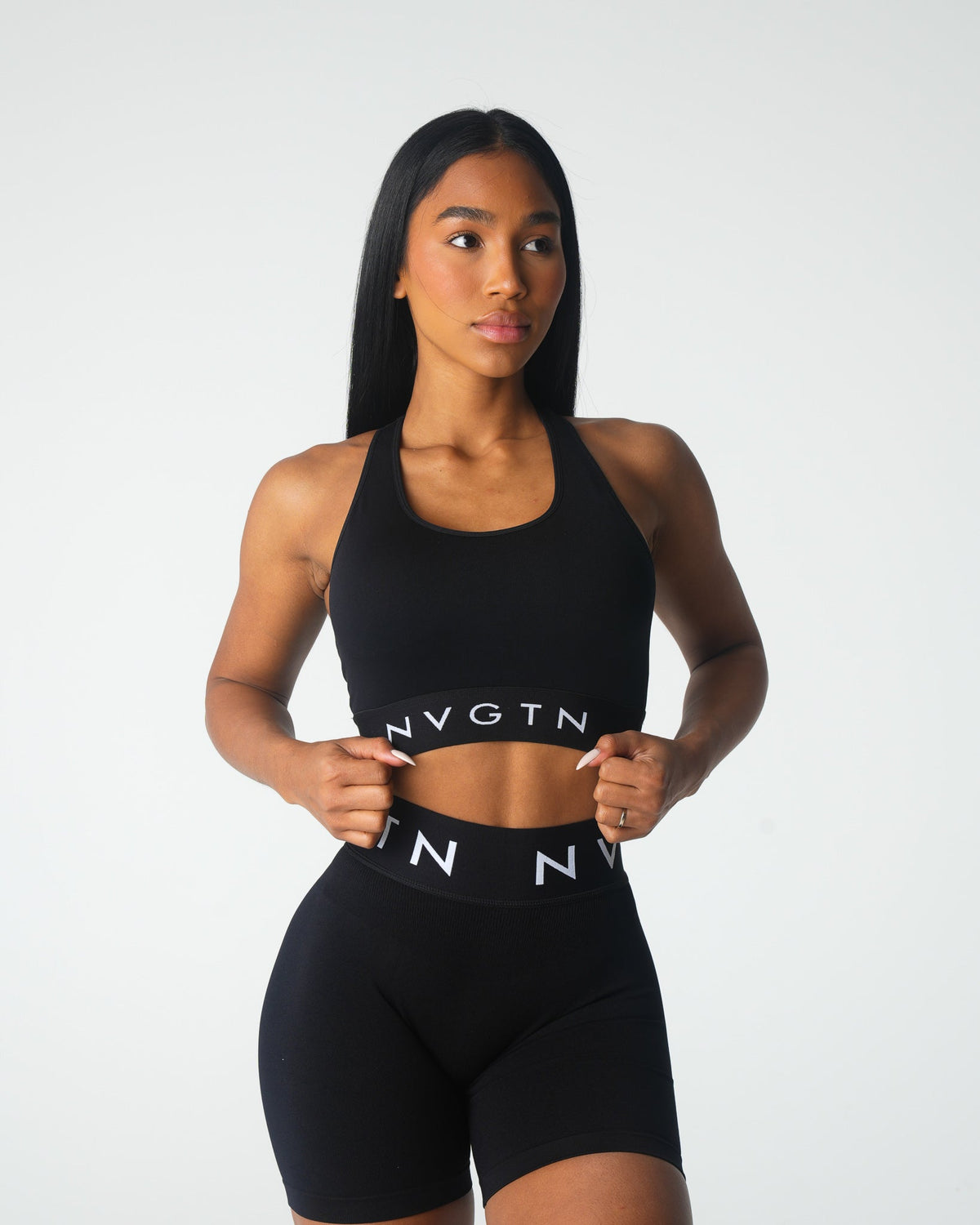 Women Black Legacy Sport Seamless Bra | NVGTN
