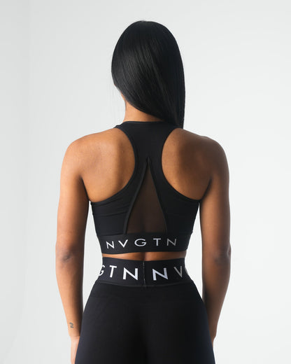 Women Black Legacy Sport Seamless Bra | NVGTN