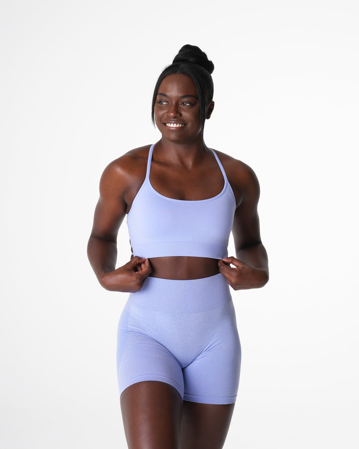 Women Periwinkle Invincible Seamless Bra | NVGTN