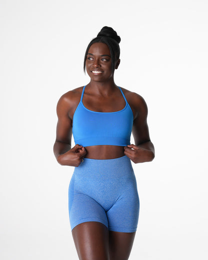 Women Ocean Blue Invincible Seamless Bra | NVGTN