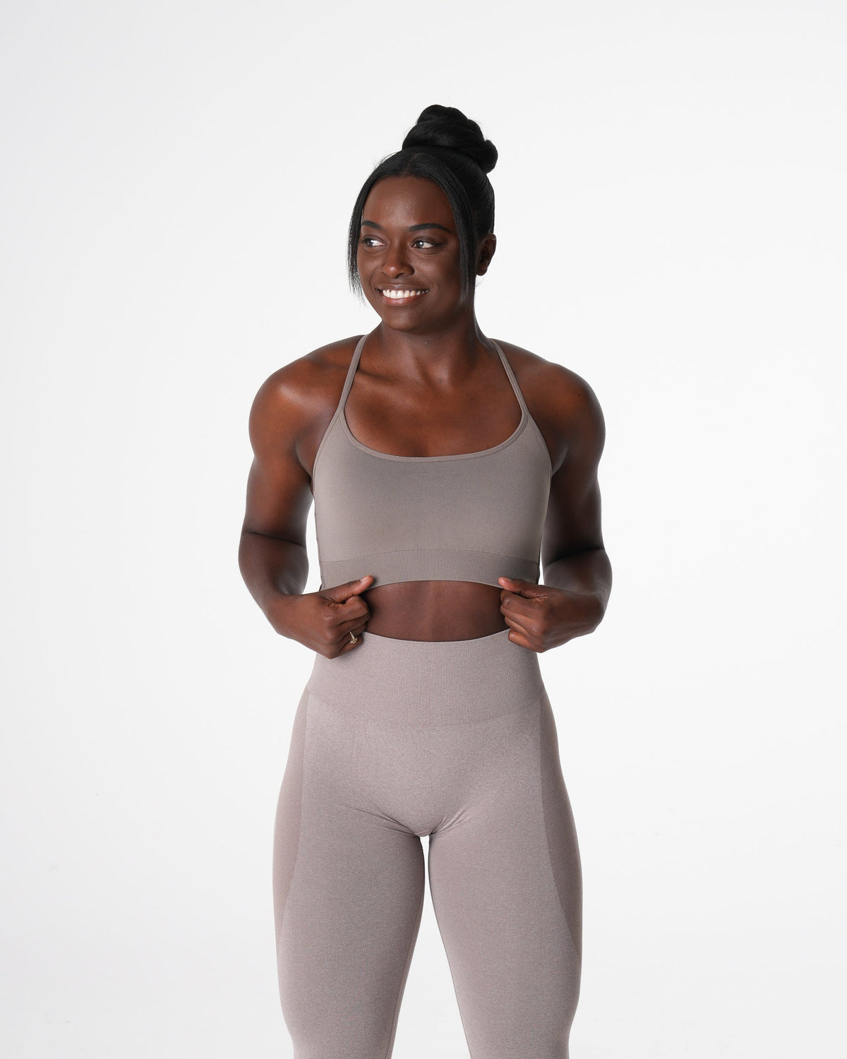 Women Taupe Invincible Seamless Bra | NVGTN