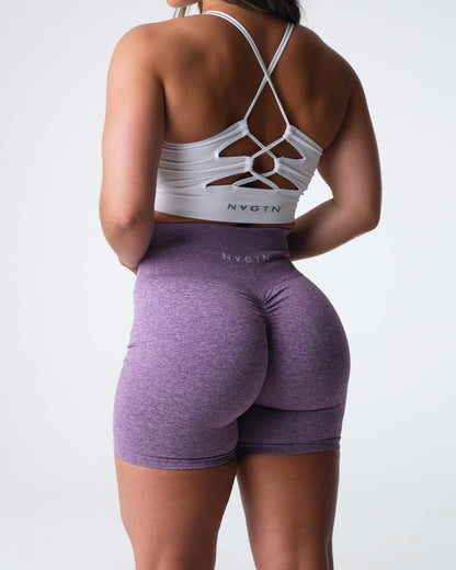 Women Violet Scrunch Seamless Shorts | NVGTN
