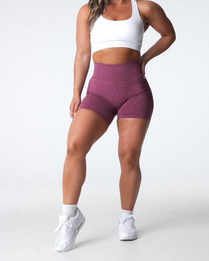 Women Maroon Contour Seamless Shorts | NVGTN
