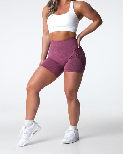 Women Maroon Contour Seamless Shorts | NVGTN