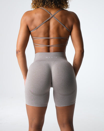 Women Taupe Contour Seamless Shorts | NVGTN