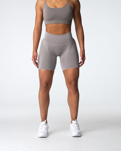 Women Taupe Contour Seamless Shorts | NVGTN