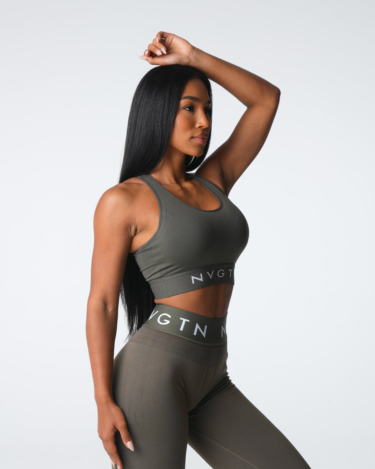 Women Olive Legacy Sport Seamless Bra | NVGTN