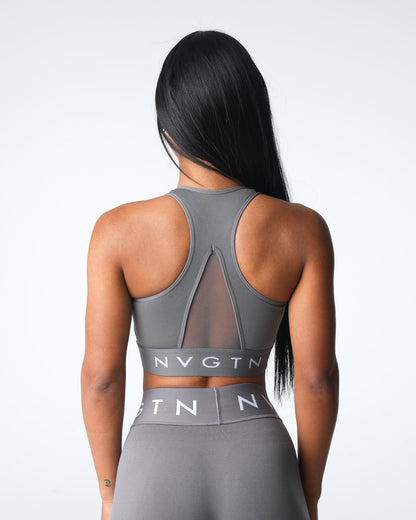 Women Charcoal Legacy Sport Seamless Bra | NVGTN