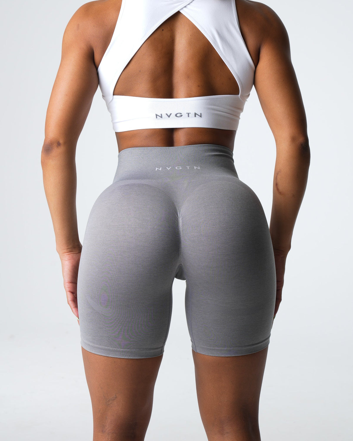 Women Grey Contour 2.0 Seamless Shorts | NVGTN