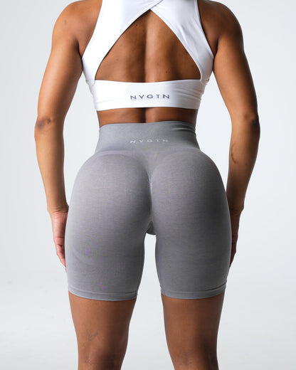 Women Grey Contour 2.0 Seamless Shorts | NVGTN