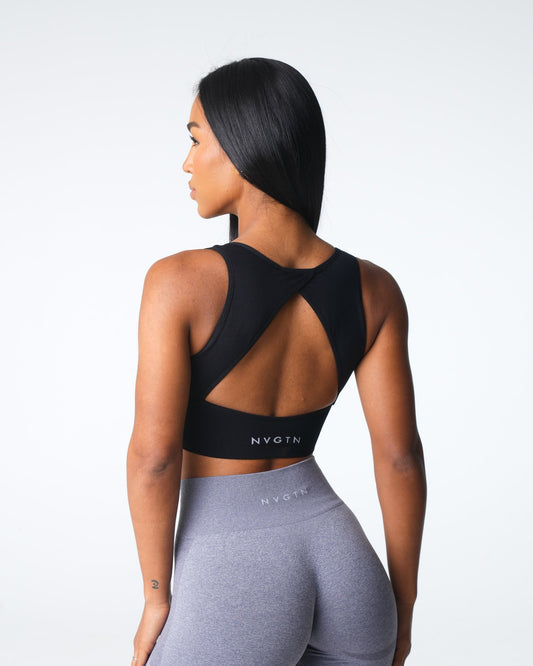 Women Black Empower Seamless Bra | NVGTN