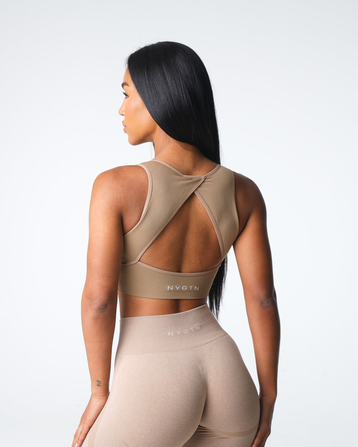 Women Beige Empower Seamless Bra | NVGTN