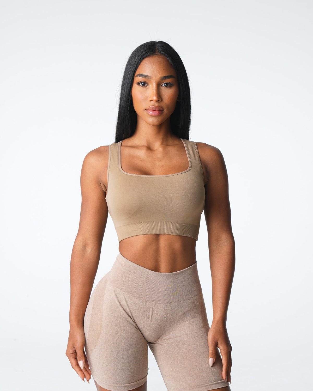 Women Beige Empower Seamless Bra | NVGTN
