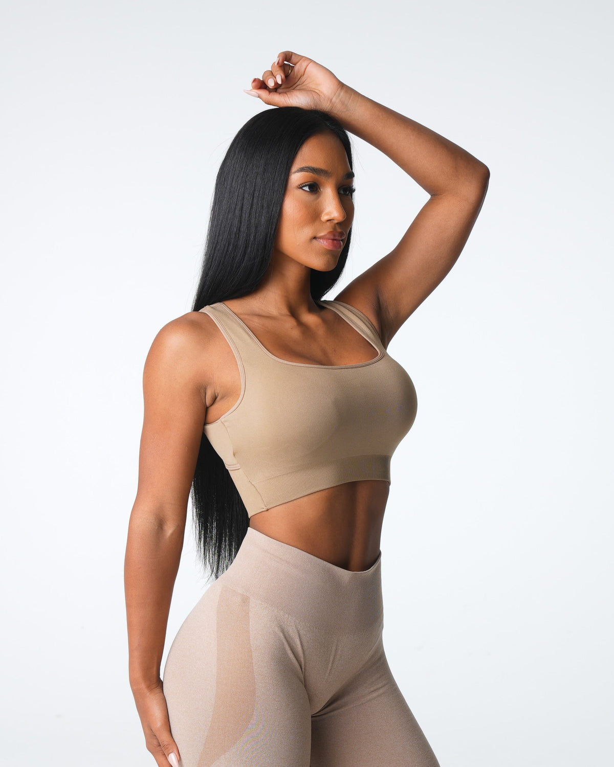 Women Beige Empower Seamless Bra | NVGTN