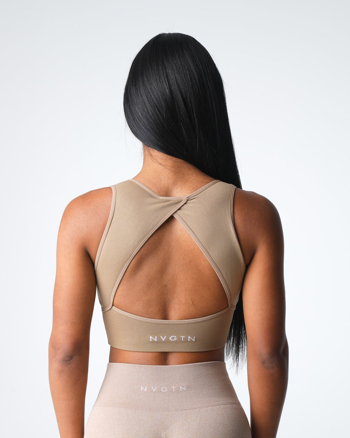 Women Beige Empower Seamless Bra | NVGTN