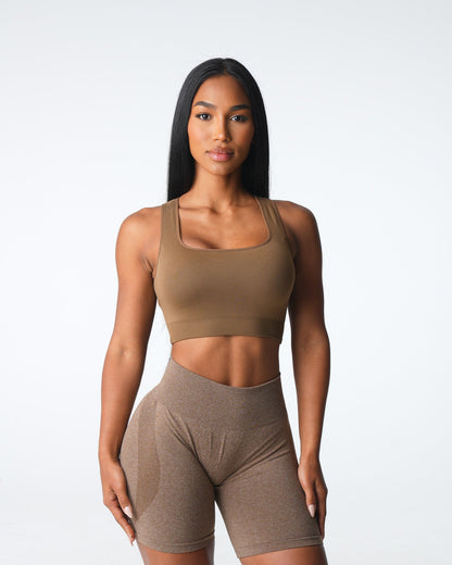 Women Mocha Empower Seamless Bra | NVGTN