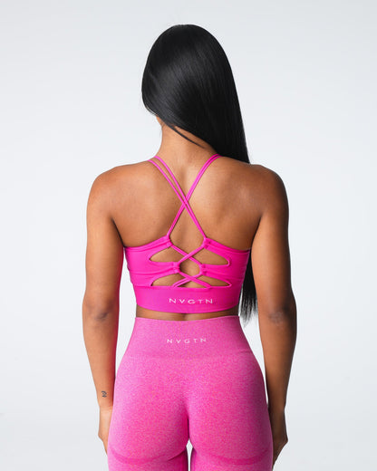 Women Fuchsia Thrive Seamless Bra | NVGTN