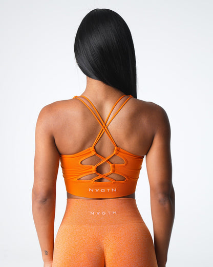 Women Burnt Orange Thrive Seamless Bra | NVGTN