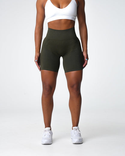 Women Olive Contour 2.0 Seamless Shorts | NVGTN