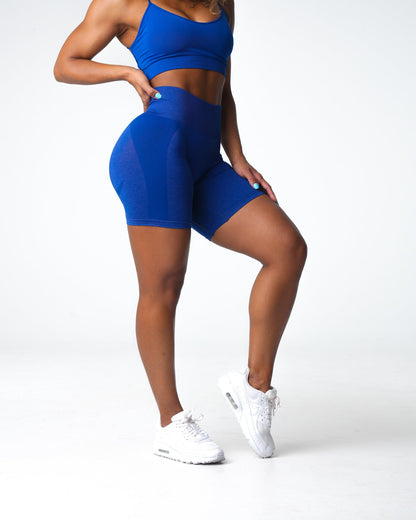 Women Azure Blue Contour 2.0 Seamless Shorts | NVGTN