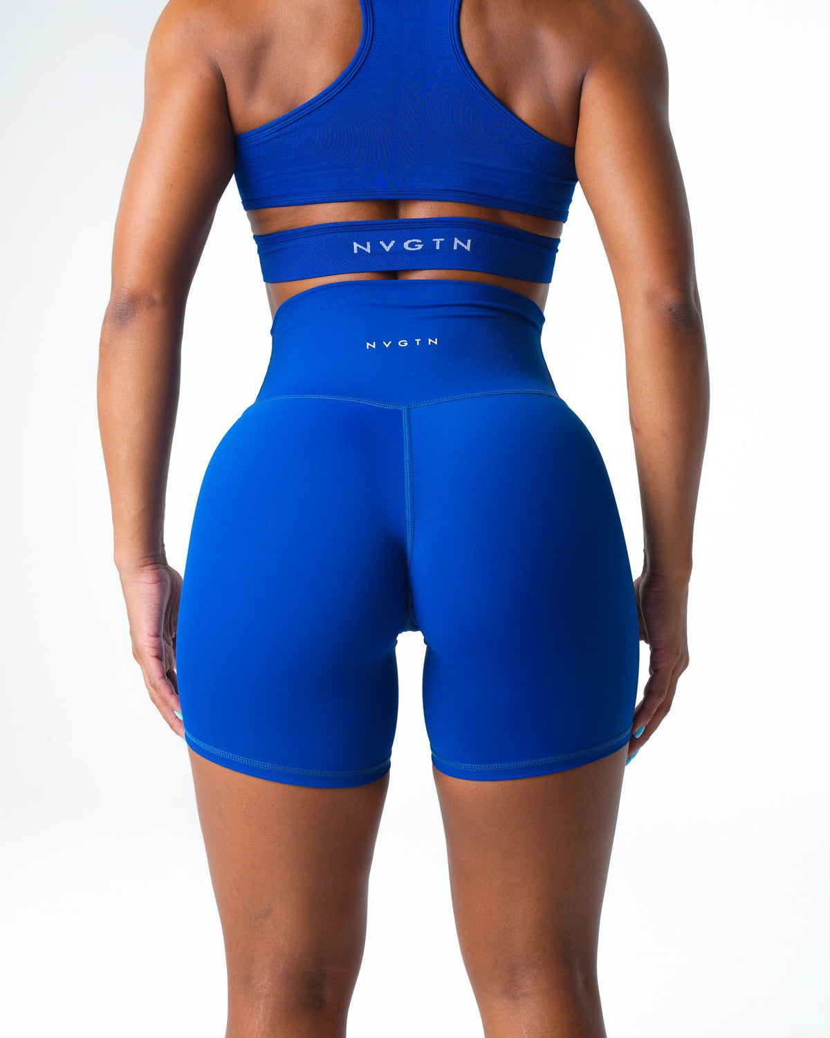 Women Sapphire Blue Signature 2.0 Shorts | NVGTN