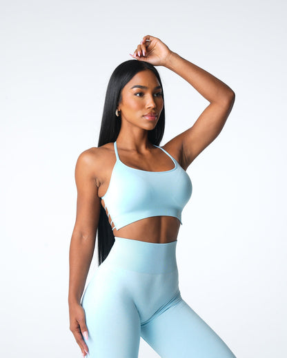 Women Pastel Blue Invincible Seamless Bra | NVGTN