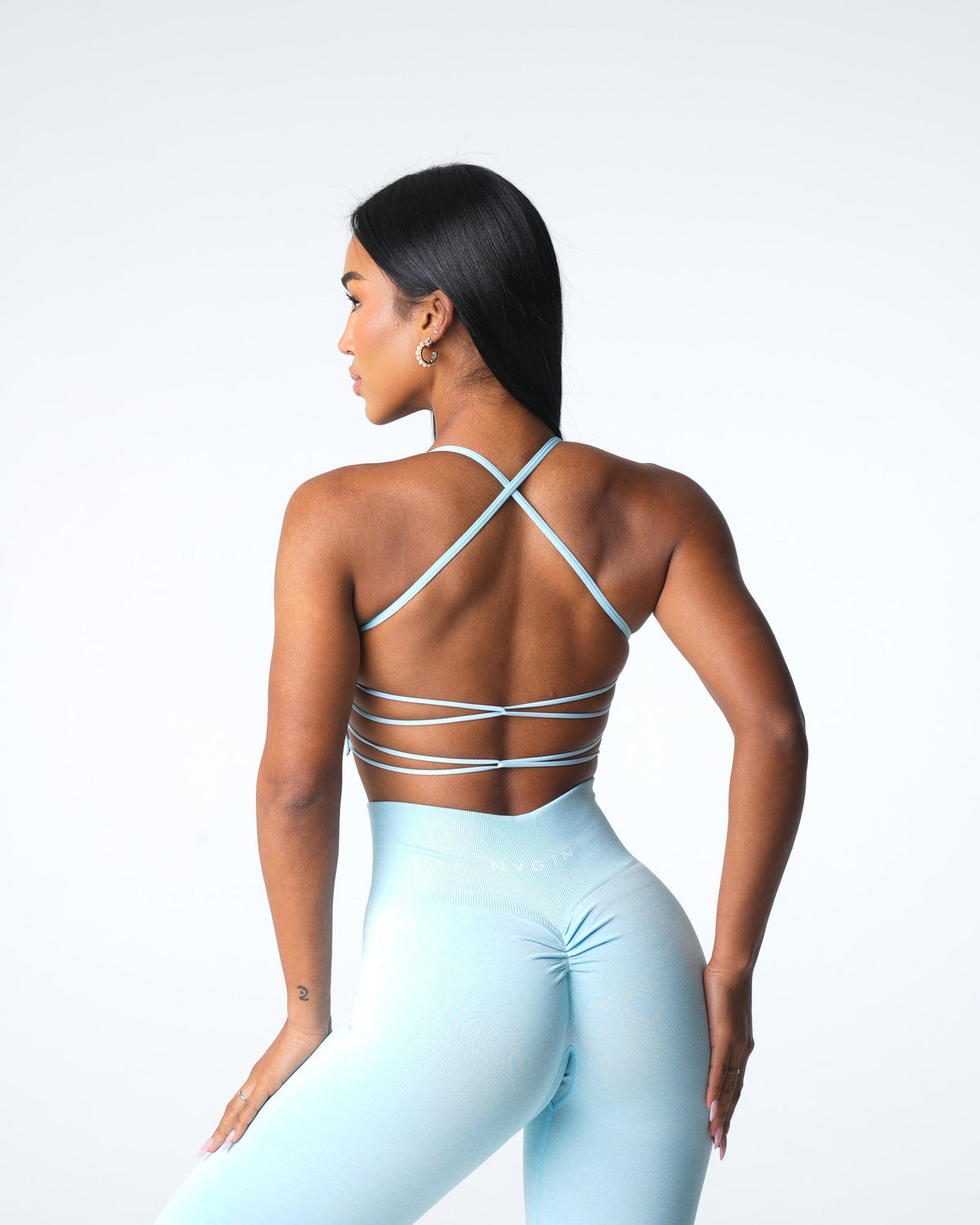 Women Pastel Blue Invincible Seamless Bra | NVGTN