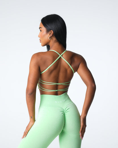 Women Pistachio Invincible Seamless Bra | NVGTN