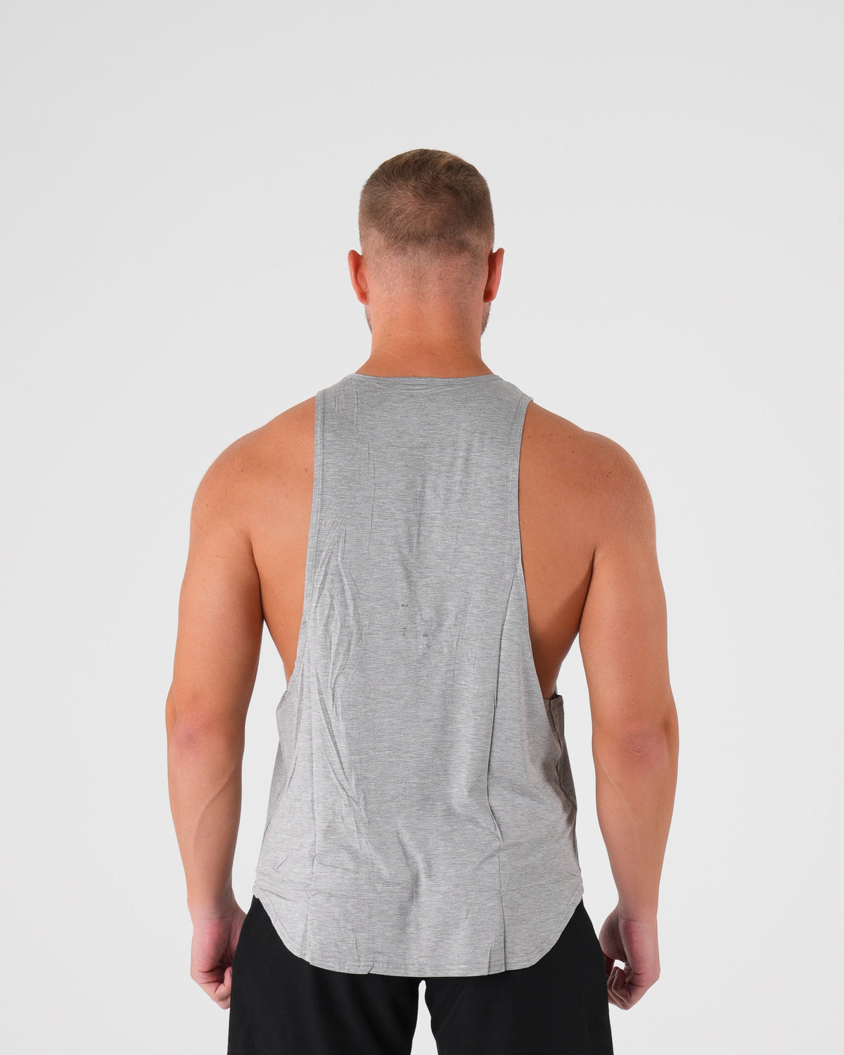 Men Grey Tech Edge Tank | NVGTN