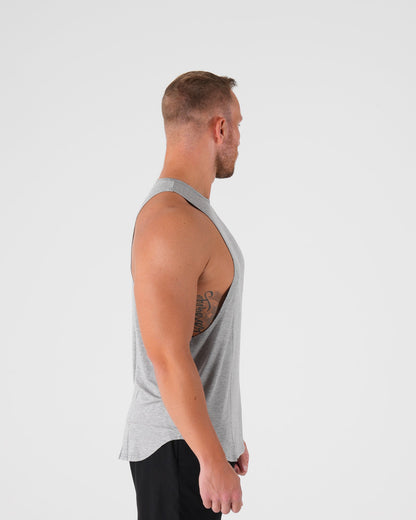 Men Grey Tech Edge Tank | NVGTN