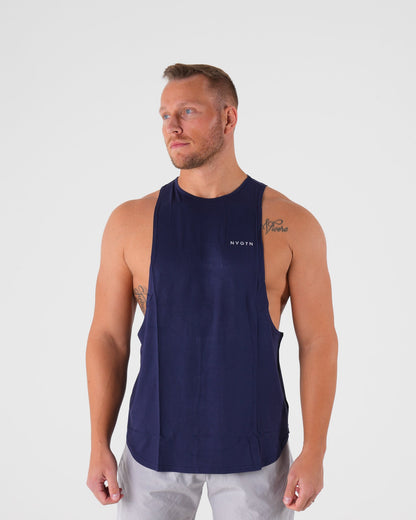 Men Navy Tech Edge Tank | NVGTN