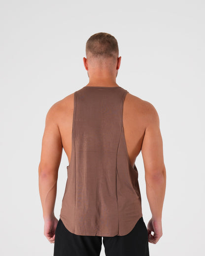 Men Mocha Tech Edge Tank | NVGTN