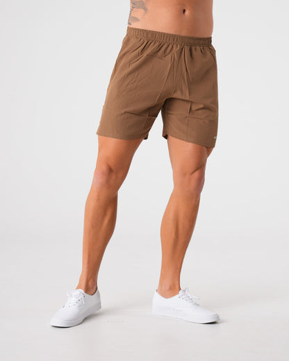 Men Mocha Flex Shorts | NVGTN