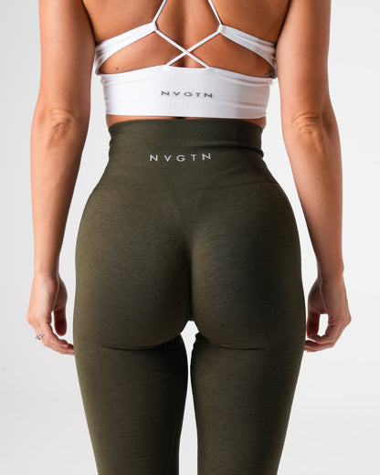 Women Olive Shape Seamless Leggings | NVGTN