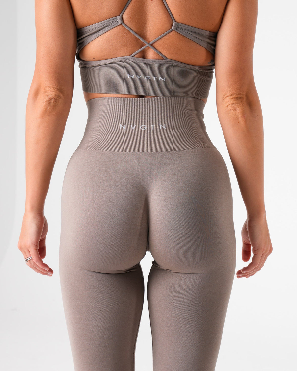 Women Taupe Shape Seamless Leggings | NVGTN