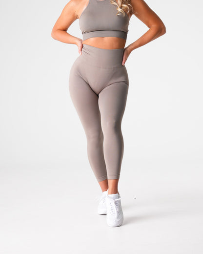 Women Taupe Shape Seamless Leggings | NVGTN