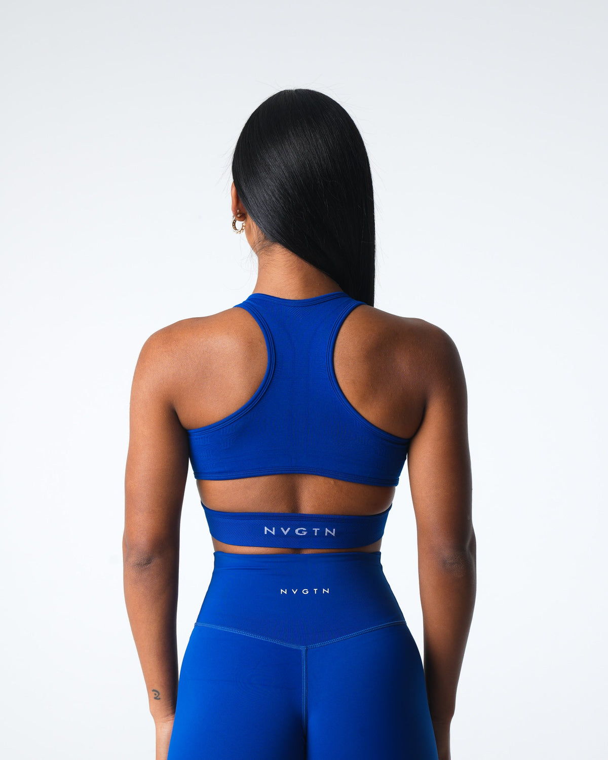Women Sapphire Blue Rise Seamless Bra | NVGTN